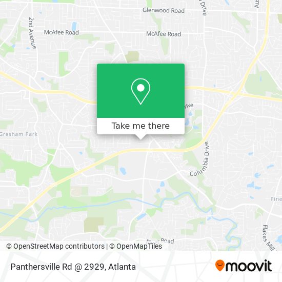 Panthersville Rd @ 2929 map