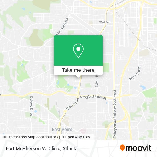 Mapa de Fort McPherson Va Clinic