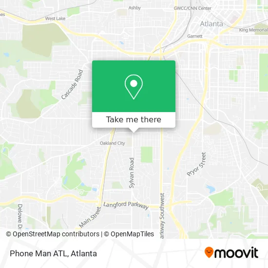 Phone Man ATL map