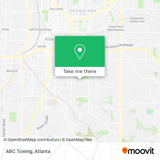 ABC Towing map