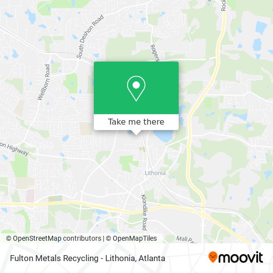 Fulton Metals Recycling - Lithonia map