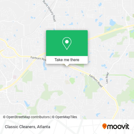 Classic Cleaners map