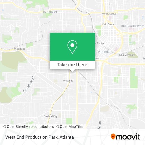 West End Production Park map