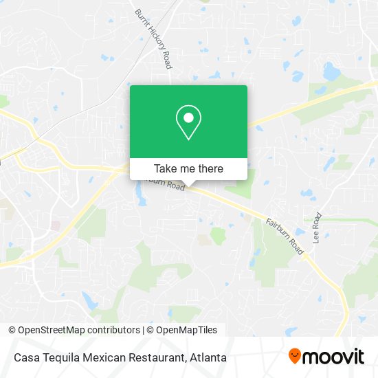 Mapa de Casa Tequila Mexican Restaurant