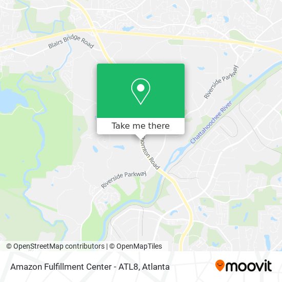 Mapa de Amazon Fulfillment Center - ATL8