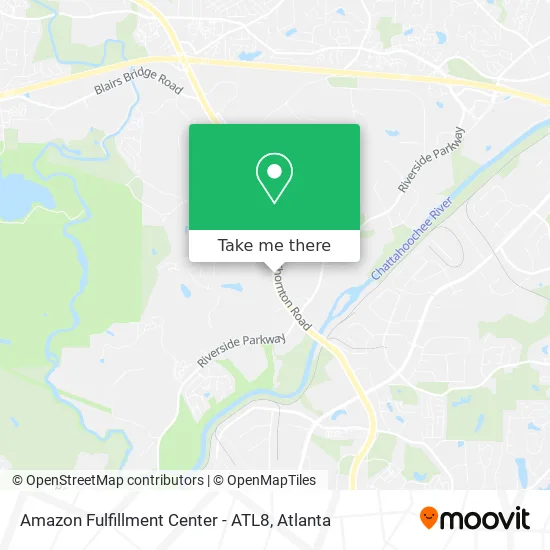 Amazon Fulfillment Center - ATL8 map