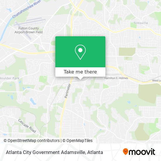 Atlanta City Government Adamsville map