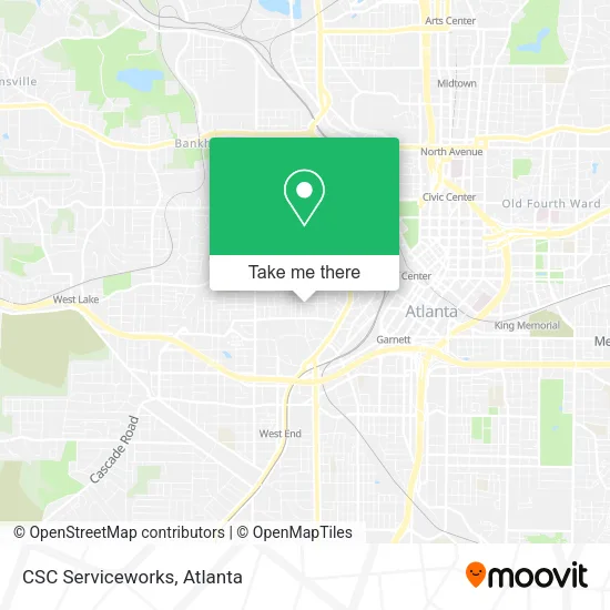 Mapa de CSC Serviceworks
