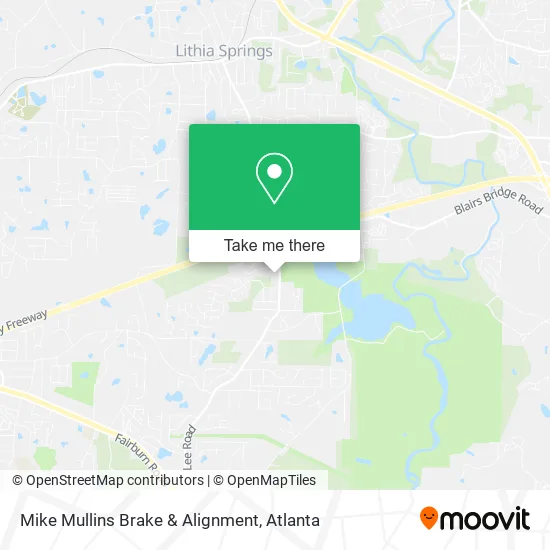 Mike Mullins Brake & Alignment map