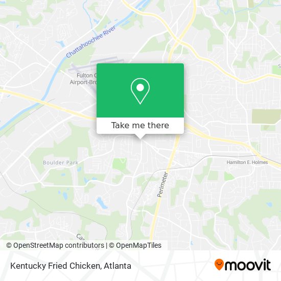 Kentucky Fried Chicken map