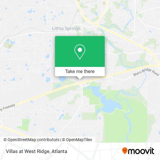 Villas at West Ridge map