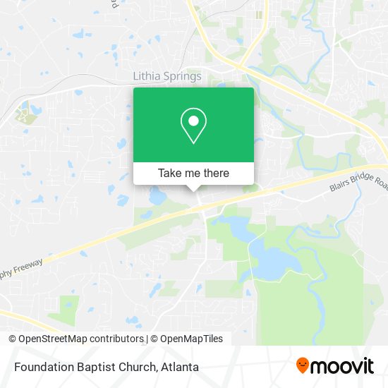 Mapa de Foundation Baptist Church