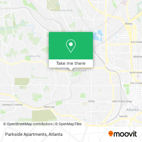 Parkside Apartments map
