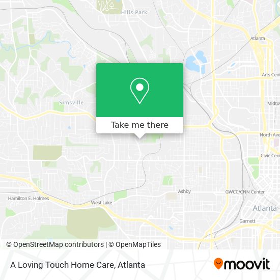 A Loving Touch Home Care map