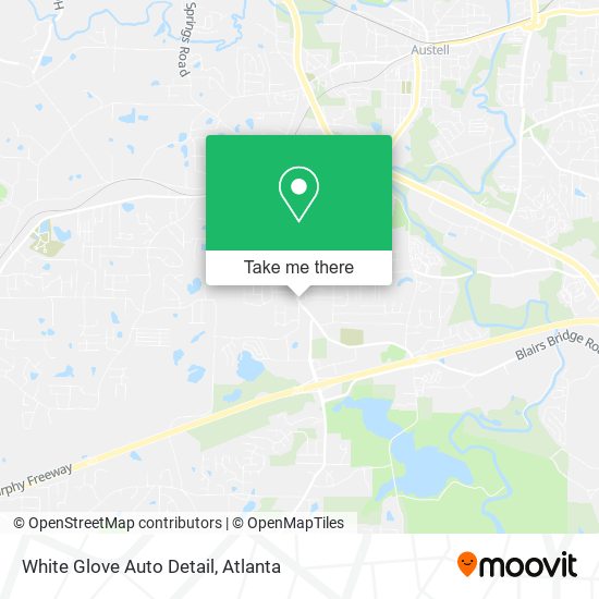 White Glove Auto Detail map