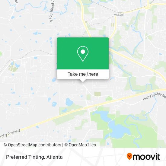 Preferred Tinting map