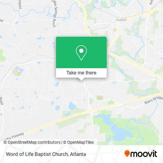 Mapa de Word of Life Baptist Church