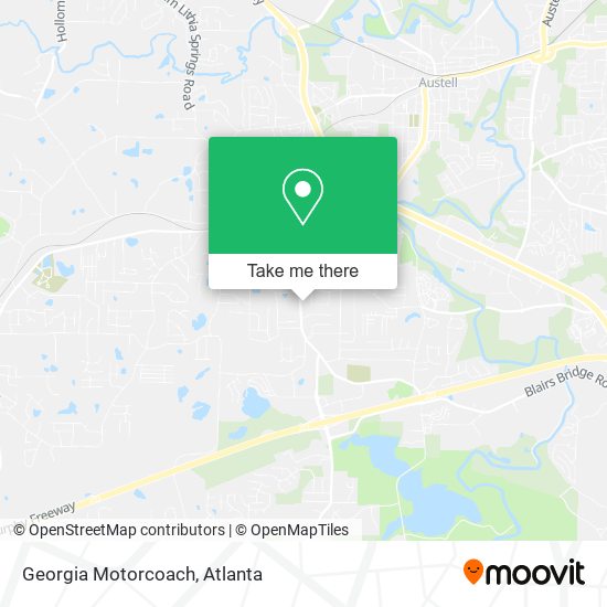Mapa de Georgia Motorcoach