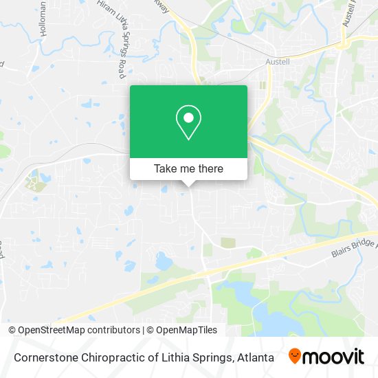 Mapa de Cornerstone Chiropractic of Lithia Springs