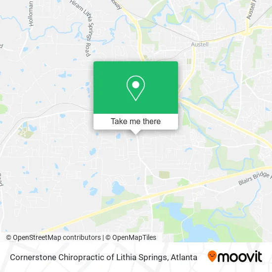 Cornerstone Chiropractic of Lithia Springs map
