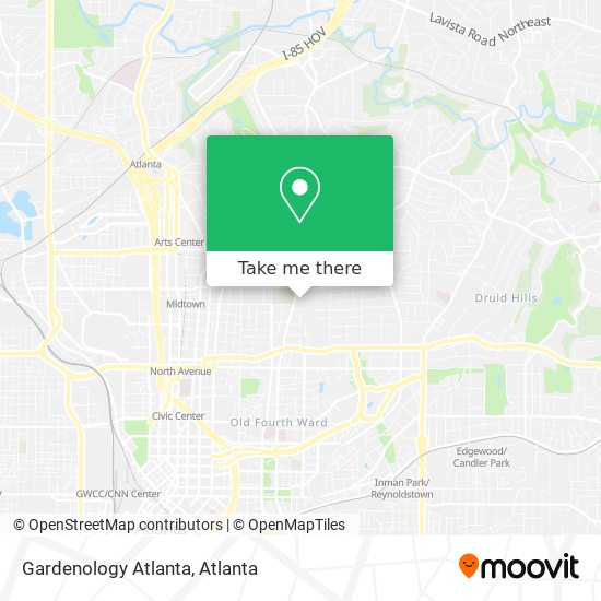 Gardenology Atlanta map