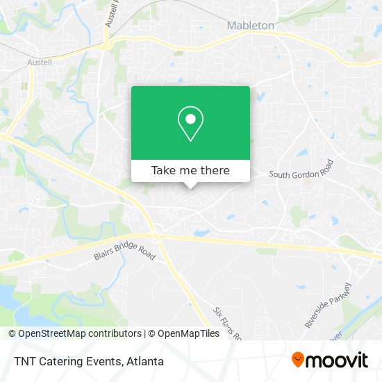 TNT Catering Events map