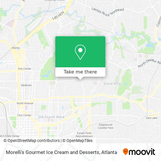 Mapa de Morelli's Gourmet Ice Cream and Desserts