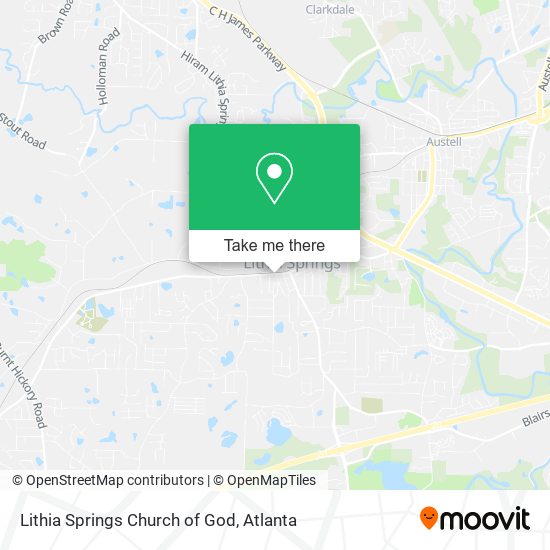 Mapa de Lithia Springs Church of God