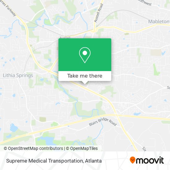 Mapa de Supreme Medical Transportation