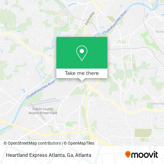 Heartland Express Atlanta, Ga map