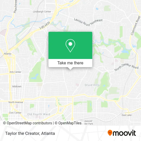 Taylor the Creator map