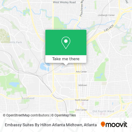 Embassy Suites By Hilton Atlanta Midtown map