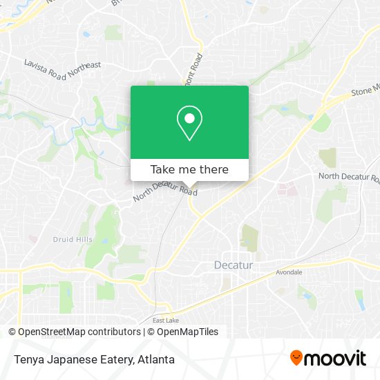 Mapa de Tenya Japanese Eatery