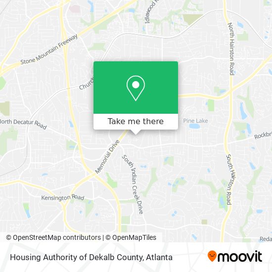 Housing Authority of Dekalb County map