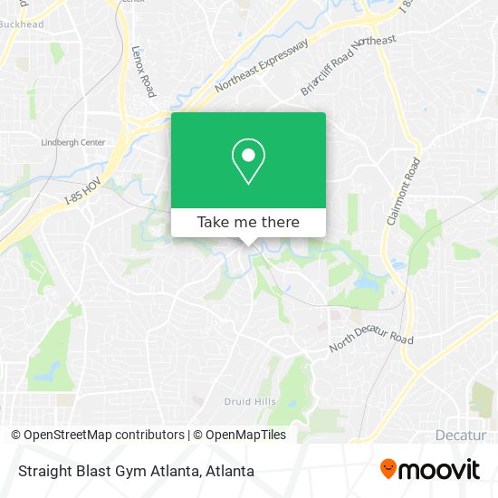 Mapa de Straight Blast Gym Atlanta