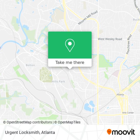 Urgent Locksmith map