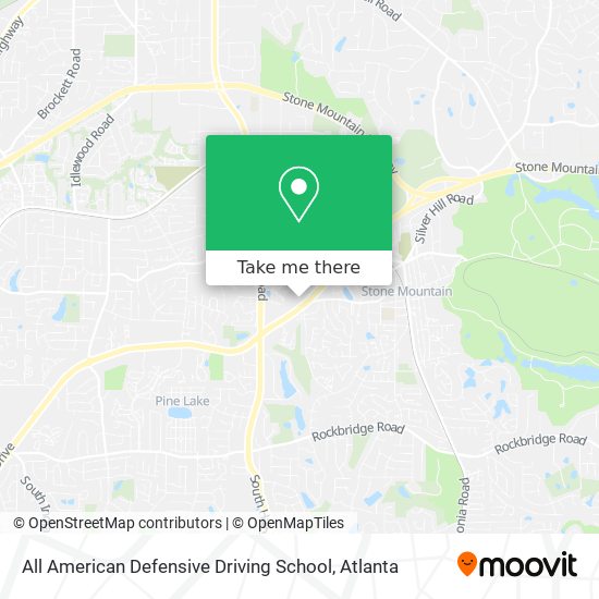 All American Defensive Driving School map