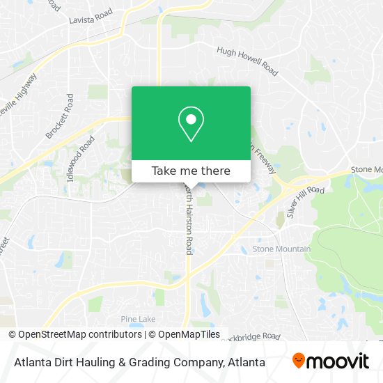 Mapa de Atlanta Dirt Hauling & Grading Company