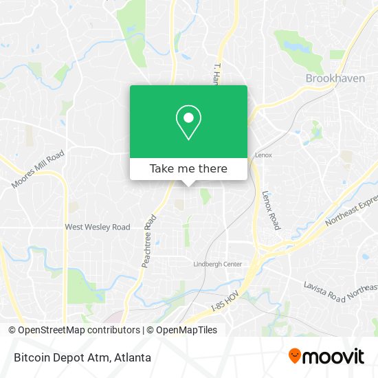 Mapa de Bitcoin Depot Atm