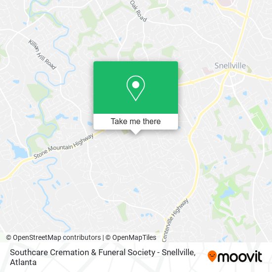 Southcare Cremation & Funeral Society - Snellville map