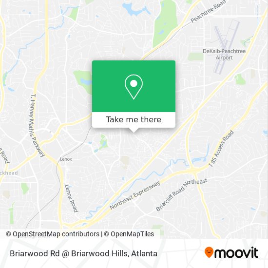 Mapa de Briarwood Rd @ Briarwood Hills