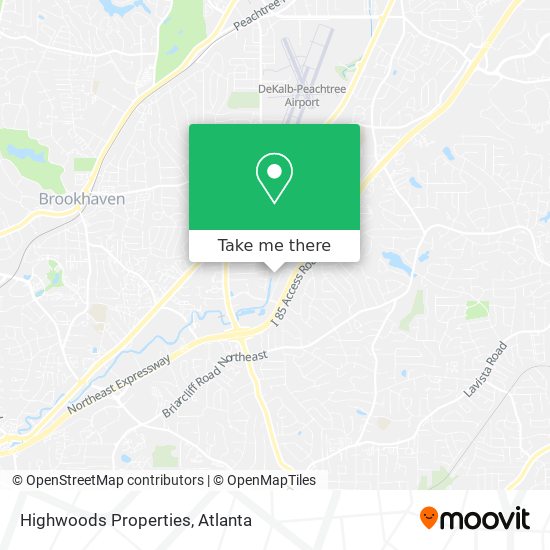 Highwoods Properties map