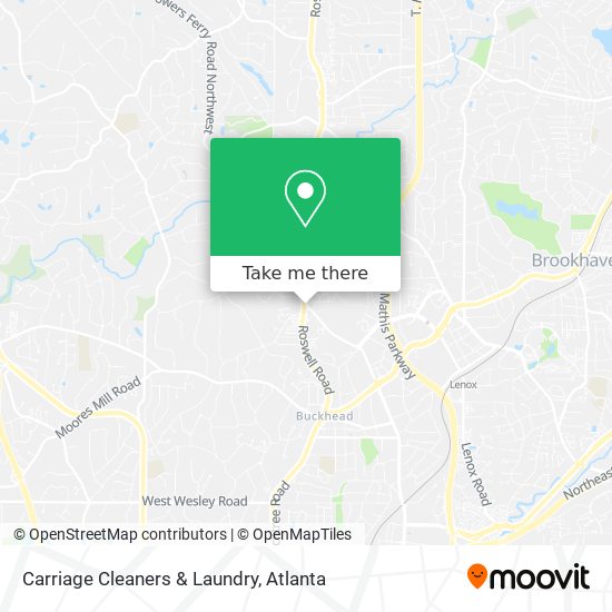 Mapa de Carriage Cleaners & Laundry