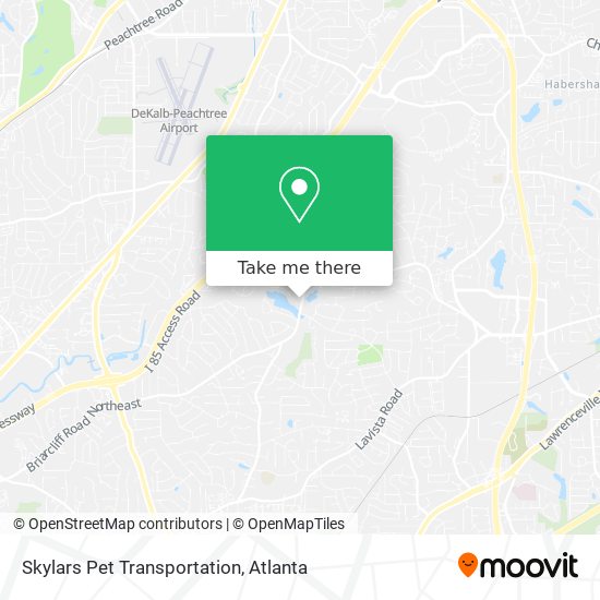 Mapa de Skylars Pet Transportation