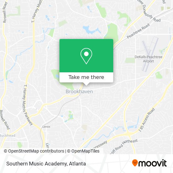 Southern Music Academy map