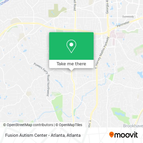 Mapa de Fusion Autism Center - Atlanta