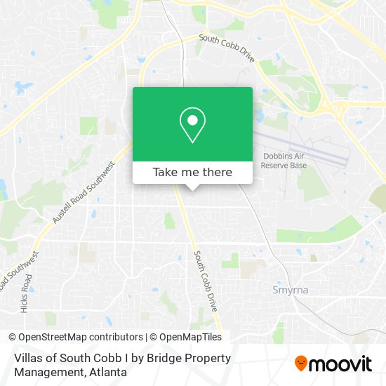 Mapa de Villas of South Cobb I by Bridge Property Management