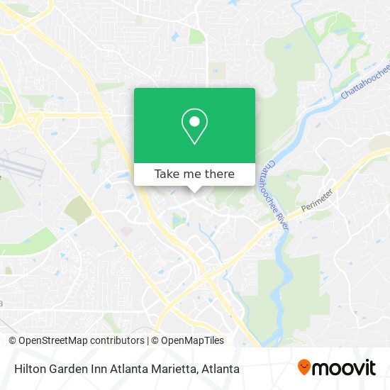 Hilton Garden Inn Atlanta Marietta map