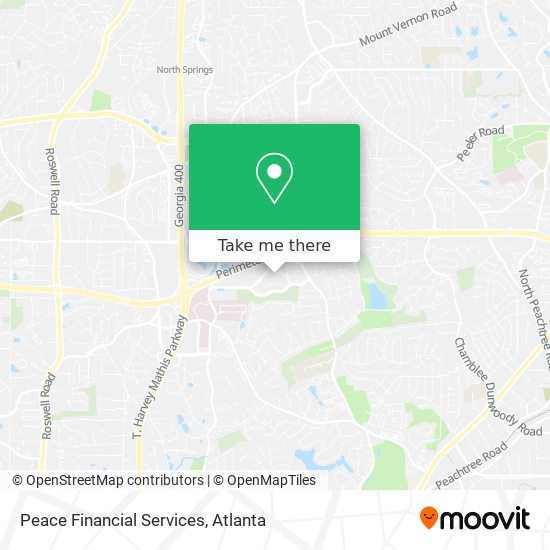 Peace Financial Services map