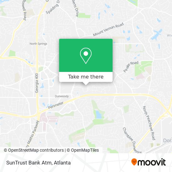 SunTrust Bank Atm map